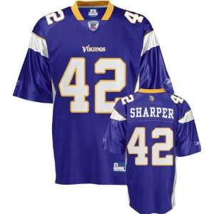 Darren Sharper Jersey Reebok Purple Replica #42 Minnesota Vikings 