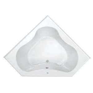  ProFlo PFS6060SKWH White 60 x 60 Corner Soaking Bath Tub 