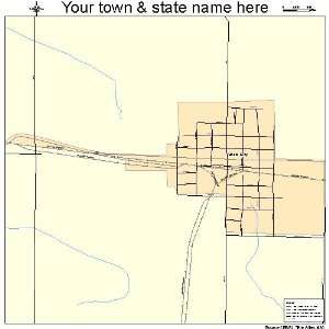  Street & Road Map of Yates City, Illinois IL   Printed 