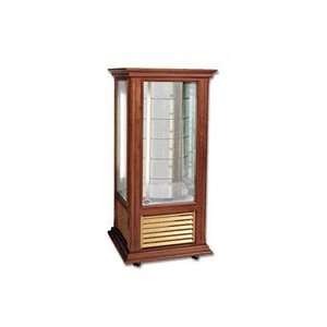   Inc. K2T WR Wood Finish Rotating Refrigerated Display Case Everything