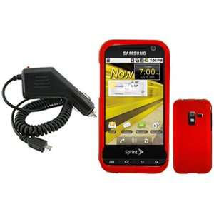  iNcido Brand Samsung Conquer 4G D600 Combo Rubber Red 