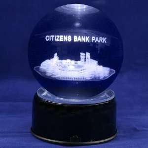 Philadelphia Phillies Baseball Stadium 3D Laser Globe  