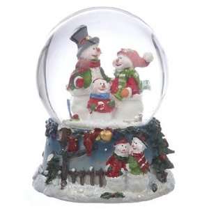  Personalized Small Snowman Snow Globe   Family Christmas 