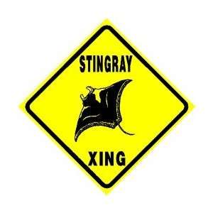  STINGRAY CROSSING sea animal fish sign