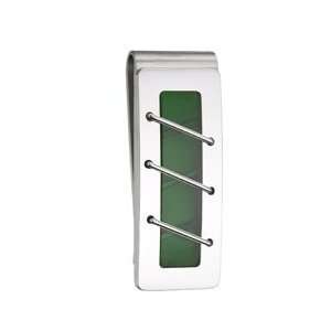  Colibri Diffusion Collection Stainless Steel and Green Glass Money 