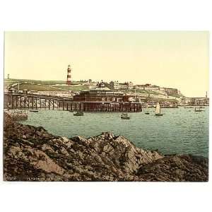  The Hoe,from the Rusty Anchor,Plymouth,England,1890s
