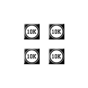    10k Marathon Running   Set of 4 Badge Stickers Electronics
