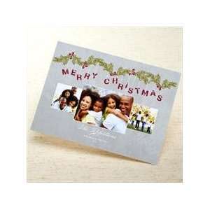 Christmas Garland Holiday Photo Card Health & Personal 