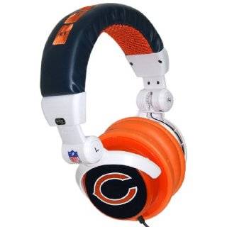 iHip NFH22CHI NFL Chicago Bears DJ Style Headphones, Orange / Blue
