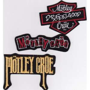  Motley Crue Rock Music Patch Set of 3 
