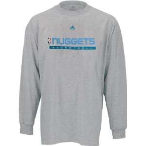 Denver Nuggets adidas True Court Practice Long Sleeve T Shirt