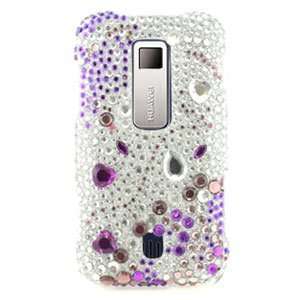  Premium Flower Jewel Snap On Cover for Huawei Ascend M860 