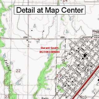   Map   Durant South, Oklahoma (Folded/Waterproof)