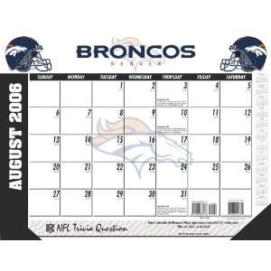  Denver Broncos NFL 2006 2007 Academic/School Desk Calendar 