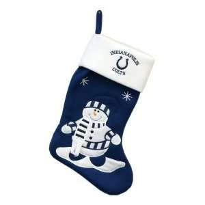  Indianapolis Colts Stocking   24 Felt Snowman Sports 