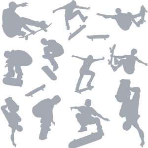Skateboard Pack Removable Wall Sticker 