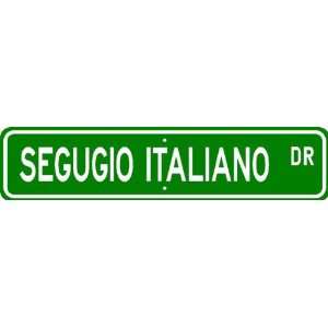  Segugio Italiano STREET SIGN ~ High Quality Aluminum ~ Dog 