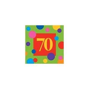 70 Birthday Stripes Lunch Napkins