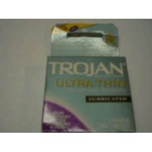  Trojan Ultra Thin Lubricated Latex Condom 3/pack 