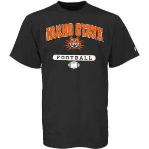  NCAA Russell Idaho State Bengals Black Football T shirt 