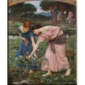  Gather ye rosebuds while ye may 25x30 Streched Canvas Art 