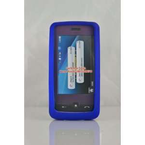 Blue Hard Snap On Case Cover Faceplate Protector for LG Banter Touch 