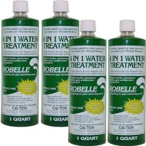  4 x 1qt 4 in 1 Robelle Water Treatment Clarifier Patio 