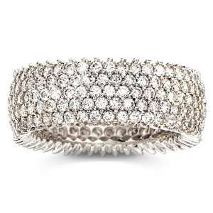  Sterling Silver 220 CZ Starfire Band Ring SusanB 