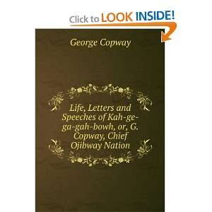   or, G. Copway, Chief Ojibway Nation George Copway  Books