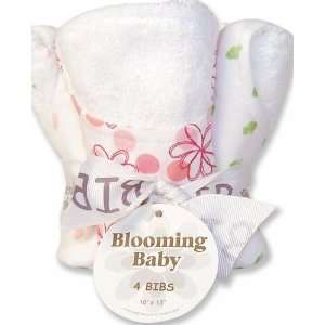  Hula Baby Bib Blooming Bouquet White Baby