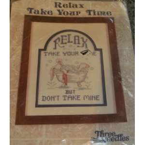   Counted Cross Stitch Kit Relax Take Your Time 