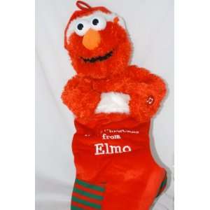 Sesame Street Merry Christmas From Elmo Musical Singing Stocking Sound