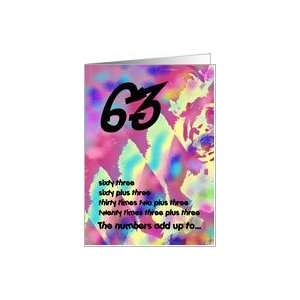  63 Adds Up Greeting Card Card Toys & Games
