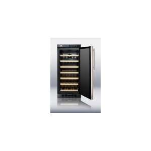   Wine Cellar w/ Overlay Panel Door, 33 Bottle, Black