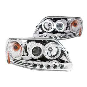  Anzo USA 111054 Ford F 150 1 Pc. Projector Chrome Clear 