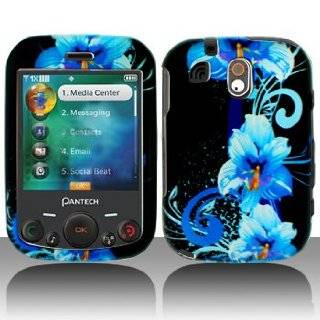 Premium   Pantech TXT8040/Jest Blue Flower Cover   Faceplate   Case 