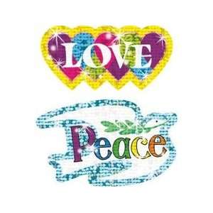  Joy, Peace, Love Christian Sparkle Stickers Toys & Games