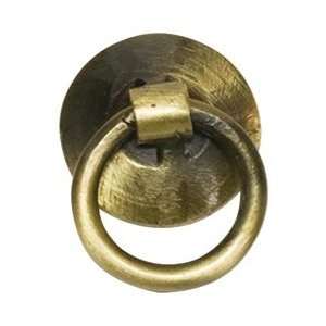  7 Gypsies Metal Ring Book Knob .875 Antique Brass; 3 Items 