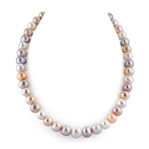 10 11mm Multicolor Freshwater Pearl Necklace AAA, 18 Inch 