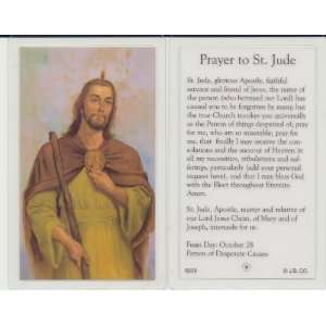  Saint Jude Holy Card Impossible Causes Patron New Style 