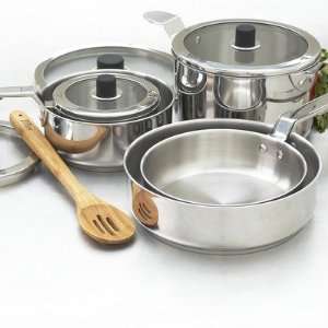   Natural Home 10 Piece Easistore Nesting Cookware Set