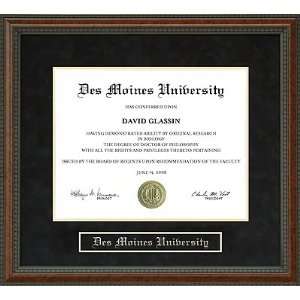  Des Moines University (DMU) Diploma Frame Sports 