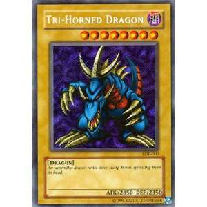  Yu Gi Oh Tri Horned Dragon LOB 000