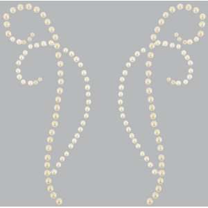    Adhesive Pearl Flourishes Decorative/Latte