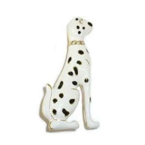  Enamel Sitting Dalmatian Pin Jewelry