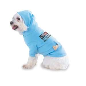 WARNING PROTECTED BY A BLOODHOUND Hooded (Hoody) T Shirt with pocket 