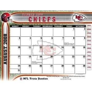 2008 2009 Kansas City Chiefs 22 x 17 Academic Desk Calendar (Aug 