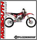   TS1 Graphic Kit White Background Honda CRF450R 2002 2004 Motocross