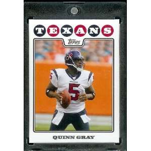 2008 Topps # 47 Quinn Gray   Houston Texans   NFL Trading Cards in a 