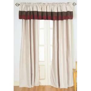 All Curtain Sets Burgundy Avenue Micro Suede Drapery Panel w/ Tassels 